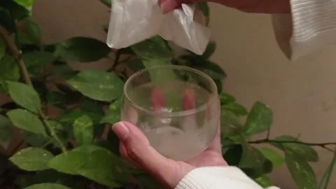 Drying the glass with a tissue Stock Footage 139429704