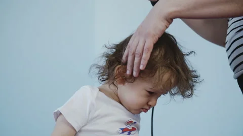 Drying Hair Stock Footage 49728411