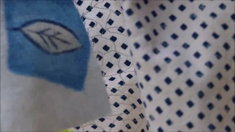 Drying laundry drying on a clothesline Video stock 156622711