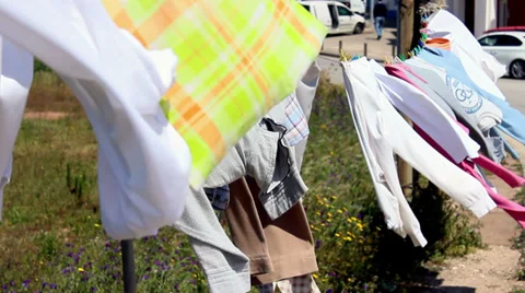 Drying line Video stock 31858774