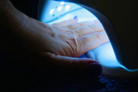 Drying manicure Stock Photos