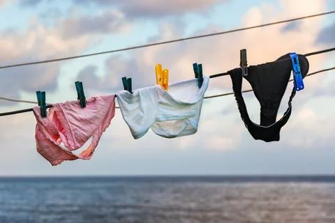 Drying pants Stock Photos