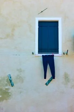 Drying pants - Venice Stock Photos