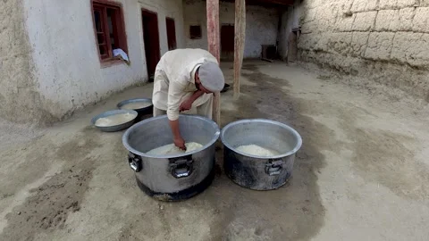 Drying Rice for Wedding Ceremony Stock Footage 274474914