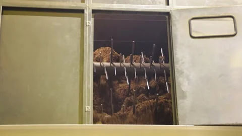 Drying tobacco in the factory Stock Footage 169190849