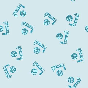Drying wood pellets glyph seamless pattern Stock Illustration