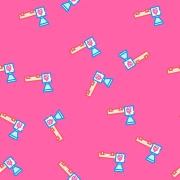 Drying wood pellets vector seamless pattern Stock Illustration