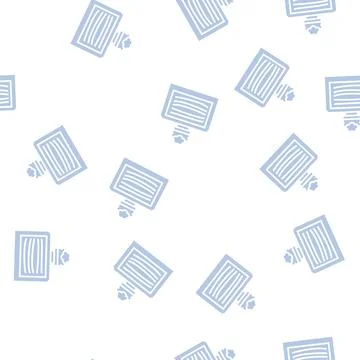 Drying wood plank machine glyph seamless pattern Stock Illustration