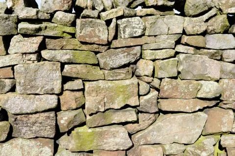 Drystone Wall closeup Stock Photos