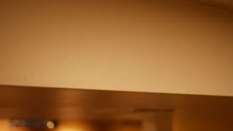 A Drywall Bulkhead in a Finished Basement Stock Footage 324684865