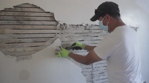 Drywall Constuction Plaster Stockbeeldmateriaal 49684222