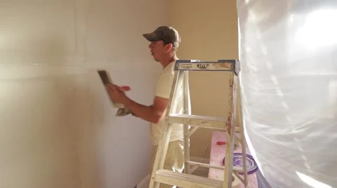 Drywall Constuction Plaster Stockbeeldmateriaal 49684626