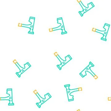 Drywall hammer vector seamless pattern Stock Illustration