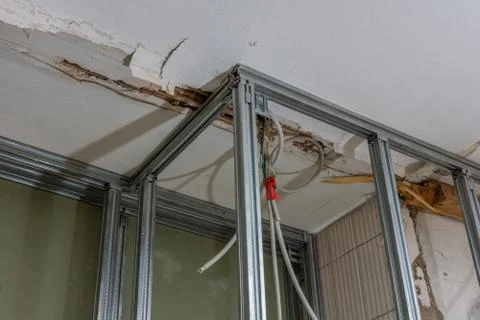 Drywall installation Stock Photos