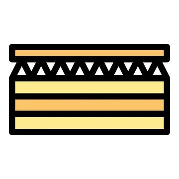 Drywall layer icon vector flat Stock Illustration