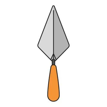 Drywall Or Plaster Trowel Icon Vector Stock Illustration