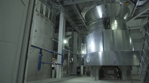 Drywall production plant, new technologies, strength test Stock Footage 115048812