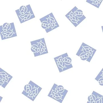 Drywall repair glyph seamless pattern Stock Illustration
