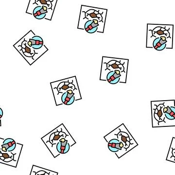 Drywall repair vector seamless pattern Stock Illustration