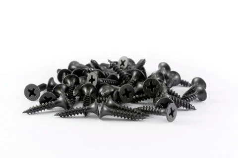 Drywall screws Foto stock