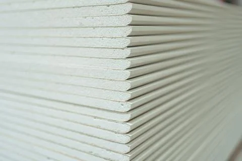 Drywall Sheets Stack Close Up Photos