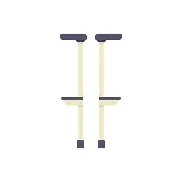 Drywall stilts standing on white background Stock Illustration