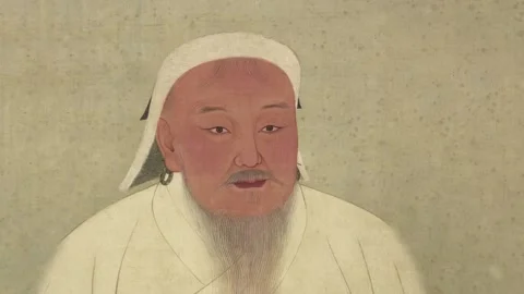 Dschingis Khan Portrait Animation Stock Footage 199989334