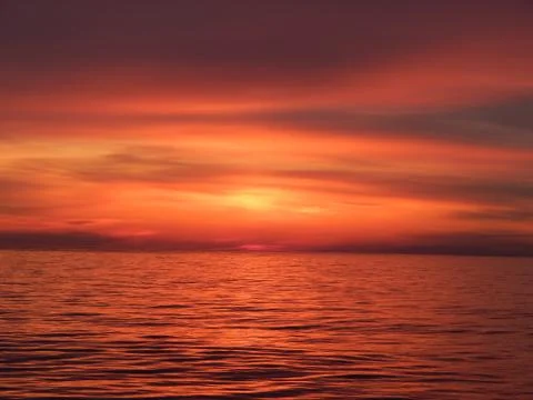 DSea sunset Foto stock