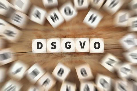 DSGVO Basic Data Protection Regulation the word DSGVO zoom effect Stuttgart Stock Photos