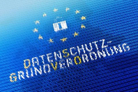 DSGVO/ GDPR - General Data Protection Regulation concept - 3D illustration Stock Illustration