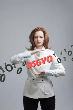 DSGVO, german version of GDPR, concept image. General Data Protection Regulation Stock Photos