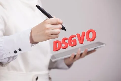DSGVO, german version of GDPR, concept image. General Data Protection Regulation Stock Photos