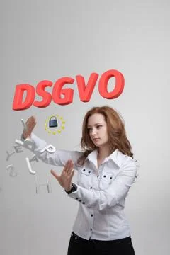 DSGVO, german version of GDPR, concept image. General Data Protection Regulation Stock Photos