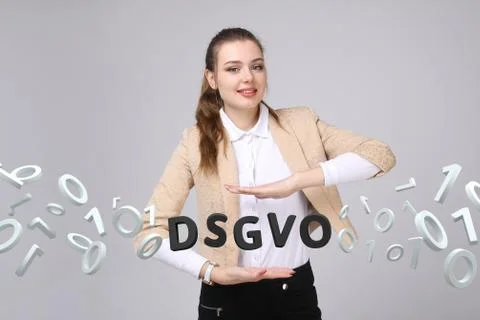DSGVO, german version of GDPR, concept image. General Data Protection Regulation Stock Photos