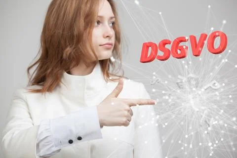 DSGVO, german version of GDPR, concept image. General Data Protection Regulation Stock Photos