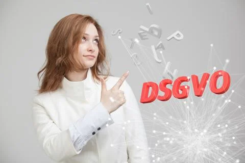 DSGVO, german version of GDPR, concept image. General Data Protection Regulation Stock Photos