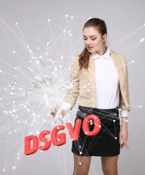 DSGVO, german version of GDPR, concept image. General Data Protection Regulation Stock Photos