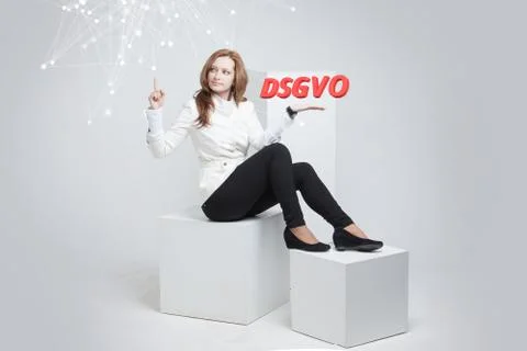 DSGVO, german version of GDPR, concept image. General Data Protection Regulation Stock Photos
