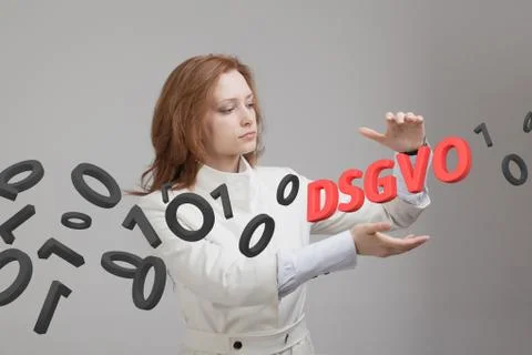 DSGVO, german version of GDPR, concept image. General Data Protection Regulation Stock Photos