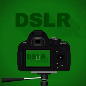 DSLR camera Stock Illustration