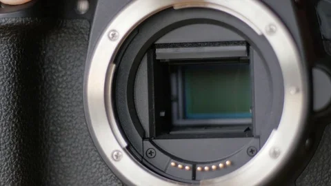 Dslr camera mirror Stock Footage 84097106