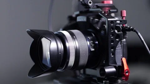 DSLR Camera sETUP Stock Footage 83247922
