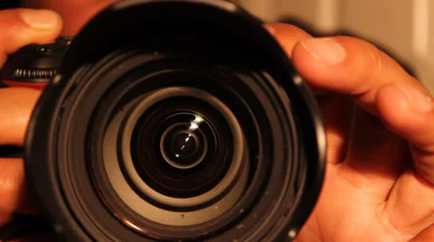 DSLR Camera Shutter Close Up Stock Footage 30443915