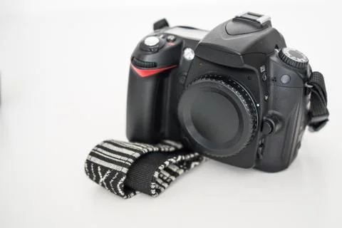 A DSLR camera without lens Stock Photos