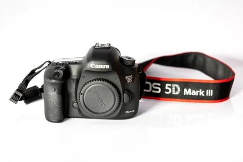 DSLR Digital Camera EOS Canon 5D Mark III Stock Photos