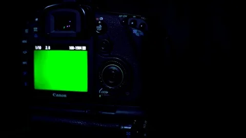DSLR Green screen Stock Footage 107405196