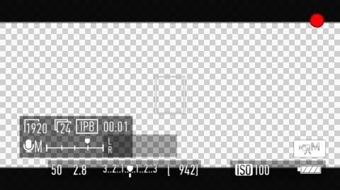 DSLR record camera screen Stock-Footage 51345078