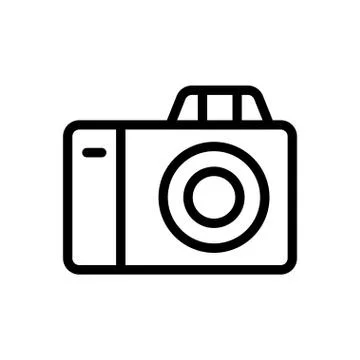 DSLR thin line icon Stock Illustration