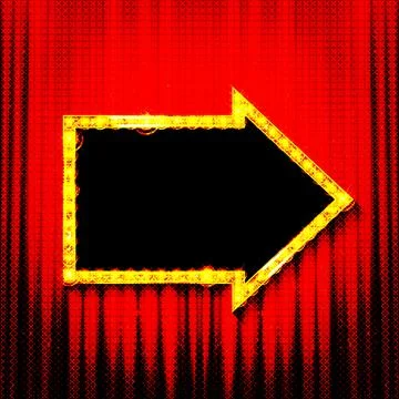 Dsplay arrow sign Stock Illustration