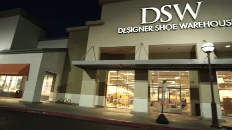 DSW Shoe store  Modesto Stock Footage 170916252